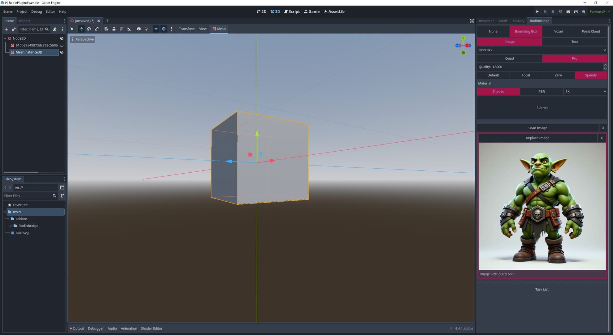 ControlNet settings in Godot