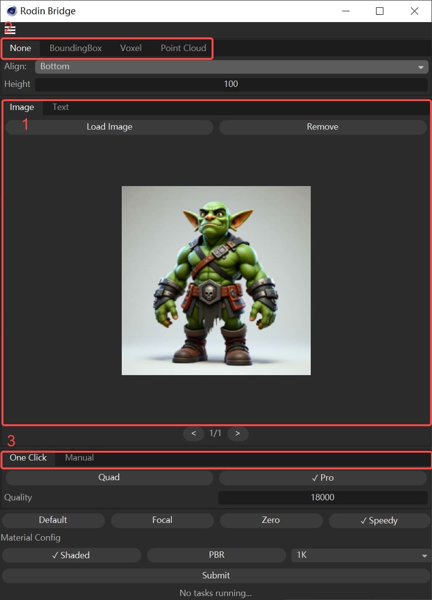 Single-image generation in Cinema 4D
