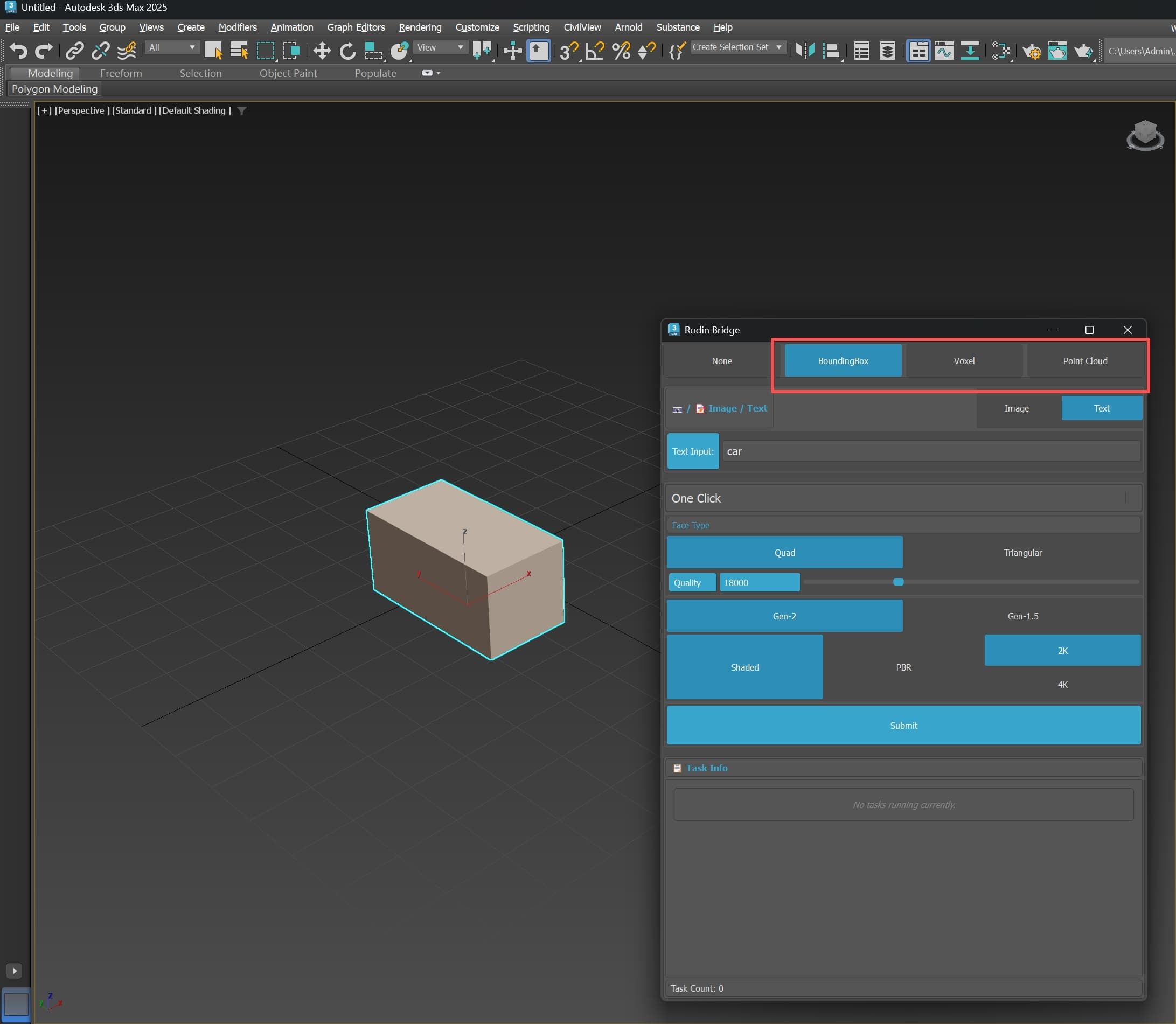 ControlNet settings in 3ds Max