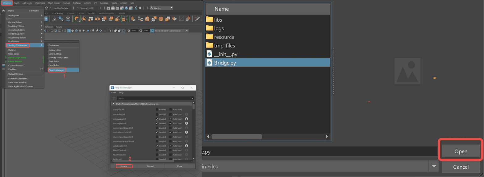 Installing Rodin Bridge in Maya